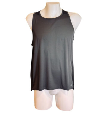 Men's DSG Dark Gray Blocked Run Tank Top L g69